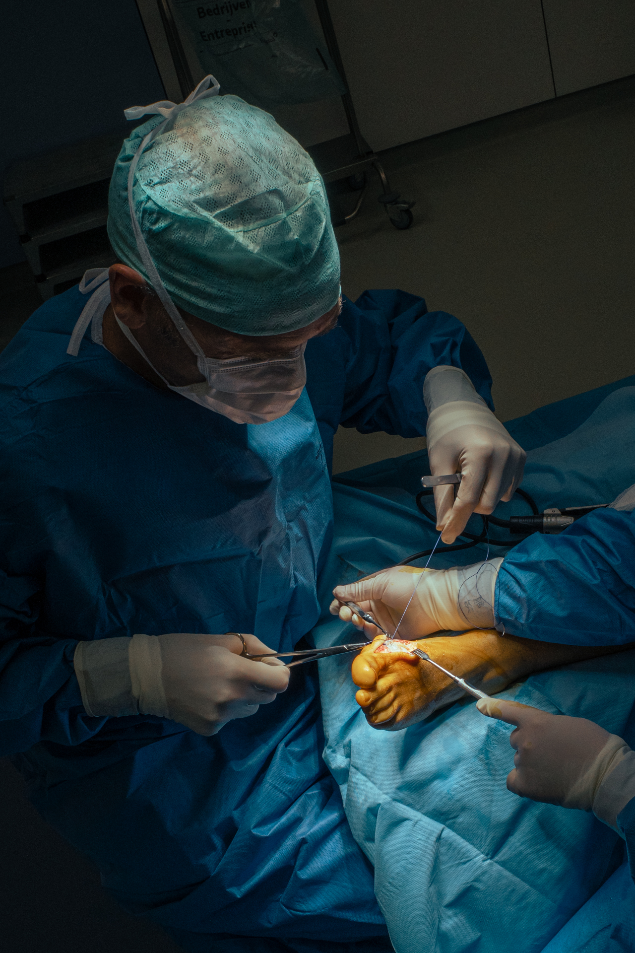 3 months in a surgery room.